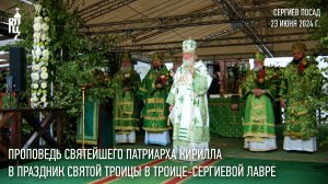 Проповедь Святейшего Патриарха Кирилла в праздник Святой Троицы