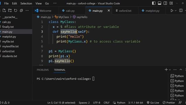 #14 - Classes and Objects in Python