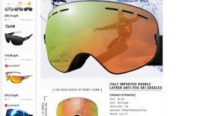 Двухслойные незапотевающие лыжные очки ELAX очки для сноуборда очки для снегохода