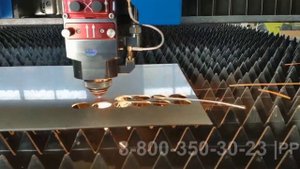 Лазерная резка нержавеющей стали, волоконный лазер 0.5 кВт, лист 2 мм. ППК-Лазер