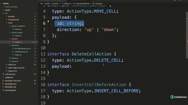 176. Action Interface Definitions | React with Typescript #react #typescript #javascript #learning