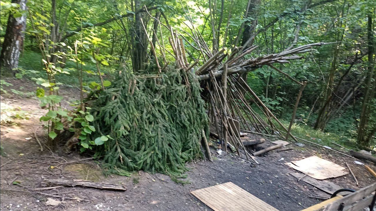 Нашли ЗАТЕРЯННЫЕ шалаши! смотреть онлайн