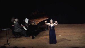 Elizabeth Patterson singing "There are fairies at the bottom of our garden"
