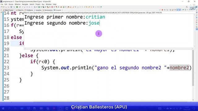 26 Clase String metodo equals y compareTo en JAVA PARTE 2/2 смотреть онлайн