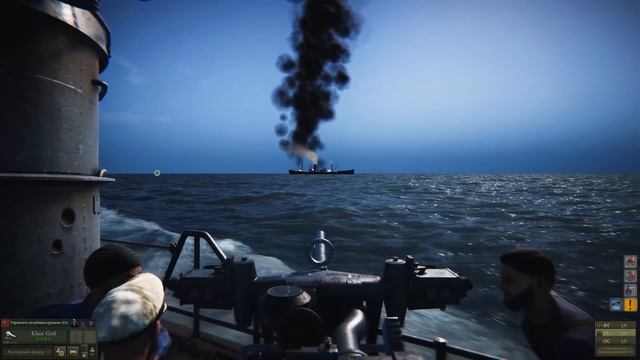 UBOAT - Погружение на дно и ловля малого конвоя! #2