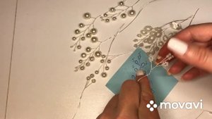 МК Украшение в волосы из бисера и лент ???.  DIY  Bridal hair accessories ???