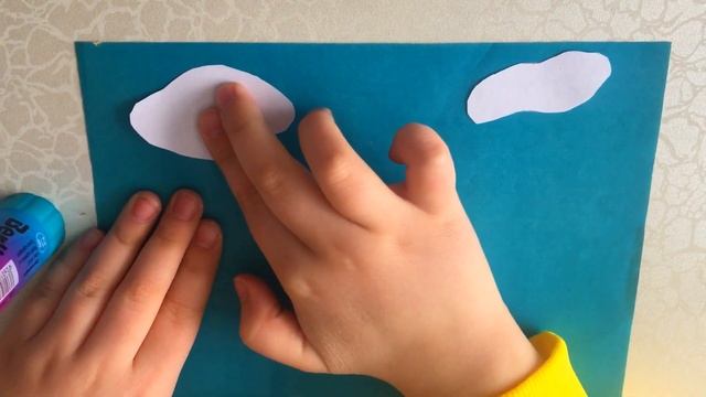 Аппликация из цветной бумаги Журавли для детей 3-4 5-7 лет