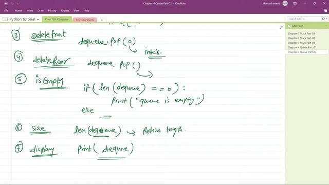 Class 12 Computer Science Textbook with Python || Chapter-4 Queue (Part-02) || Computer By Hemant