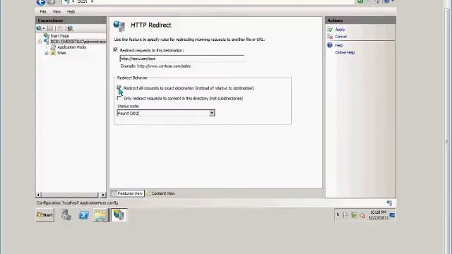 How to use HTTP Redirect in a Windows 2008 R2 server смотреть онлайн
