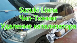 Suzuki Liana 2007г Удаление катализатора. Чип тюнинг.