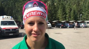 Fondo: Greta Laurent dopo la vittoria nella sprint dei Campionati Italiani di Forni Avoltri
