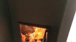 Печь с прямым нагревом камней. Испытание на улице. Печь банная с режимом постоянного действия.
