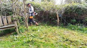 Mowing & Trimming With a WEIBANG Mower and STIHL Trimmer