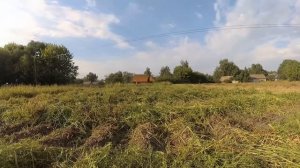 TIMELAPSE - Уборка ботвы картофеля. Работа с бензиновым триммером