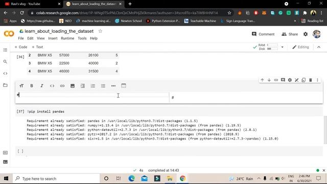 How to install NumPy , Pandas in Google colab and Jupyter notebook || Part-2 || Machine learning