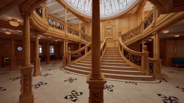 Titanic Grand Staircase - A Full Tour From the Bottom to the Top смотреть онлайн