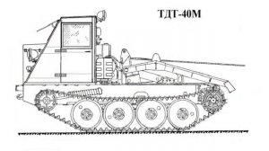 Трактор ТДТ-40 масштабная модель