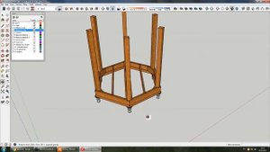 Google Sketch Up - Беседка шестиугольная