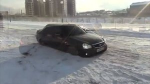 Валит боком зимой приора на пневме бпан.Рф