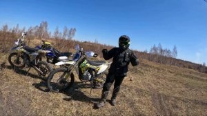 Коркинские отвалы, большие подъемы. Эндуро продолжается, в поисках новых локаций. 23.04.2022.