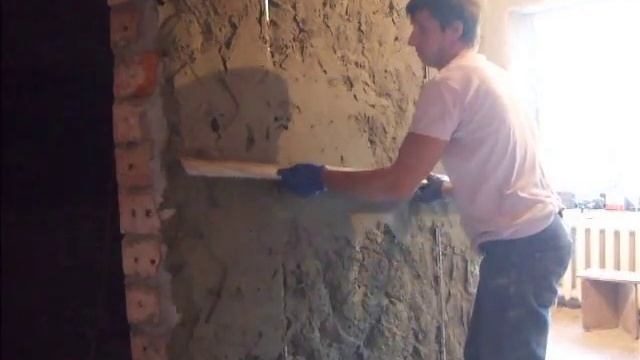 Штукатурим стену своими руками. ОЧЕНЬ ЛЕГКО! смотреть онлайн