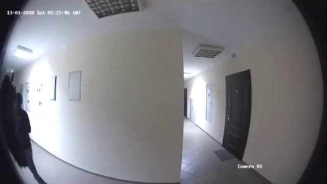 Как работают домушники. Съемка сделана WiFi дверным звонком DS-KB6003-WIP Hikvision смотреть онлайн