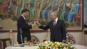 Владимир Путин ПРОИЗНЁС тост за здоровье Си Цзиньпина