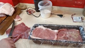 Делаем прессованное сыровяленое мясо.