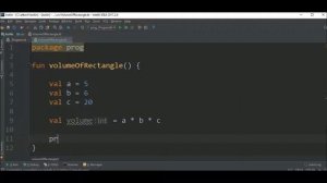 volume of rectangle in kotlin