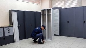 Сборка одежного металлического шкафа ШО