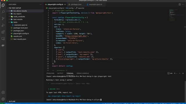 Playwright allure report смотреть онлайн