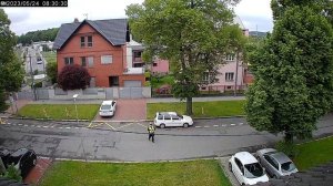 Ukázkové video z kamery Xiaomi Mi 360° Security Camera 2K: ulice za jasného dne