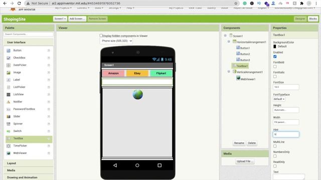 How to Make a  Multi Shopping Site App in MIT APP Inventor 2