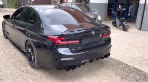 BMW G30 550i exhaust sound (самый лютый выхлоп с двумя режимами громкости)