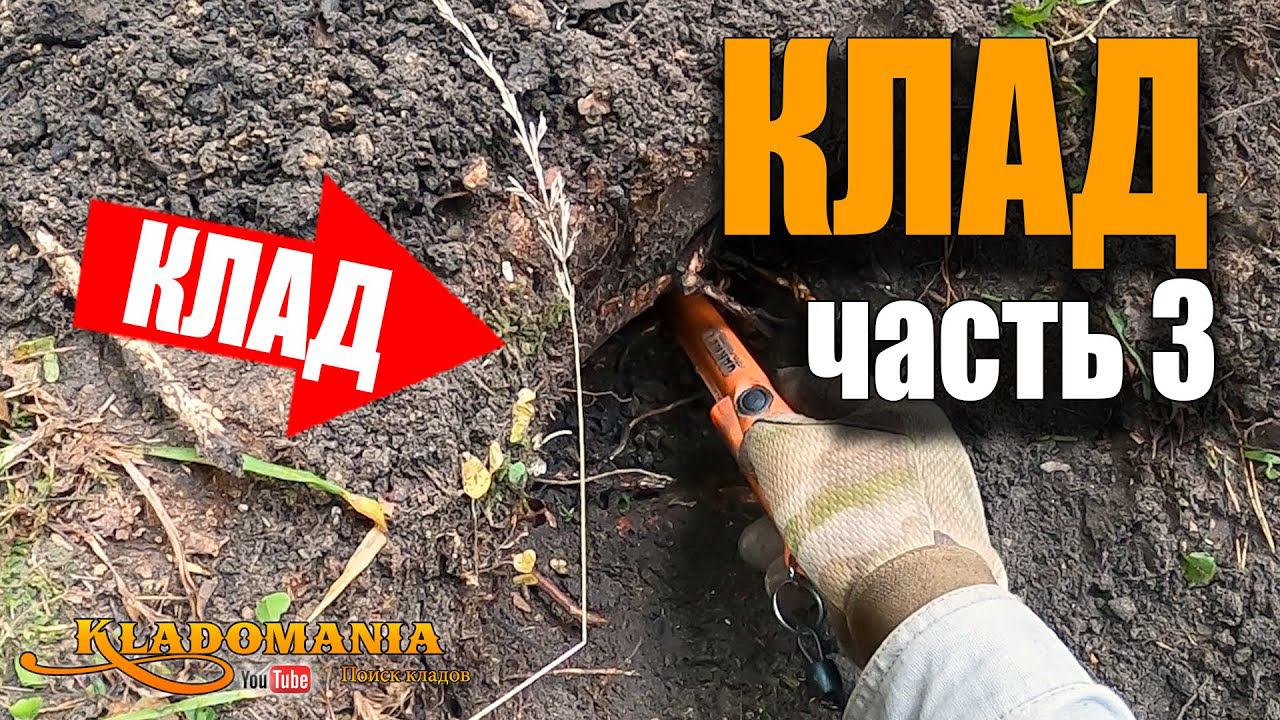 ПОИСК КЛАДА в лесу часть 3.  НАШЕЛ КЛАД на лесной поляне. Нашел клад металлоискателем. Кладомания