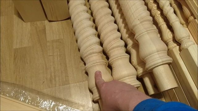 Лестничный пролёт из дерева. смотреть онлайн