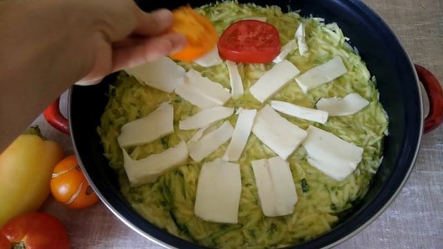 Кабачковая пицца. Без теста и дрожжей