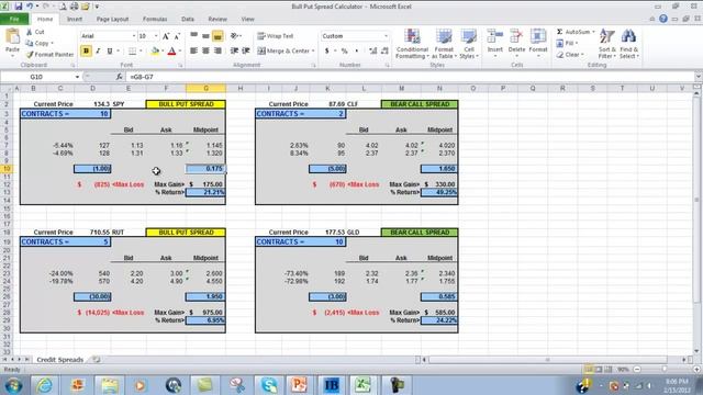 Bull Put Spread Calculator смотреть онлайн