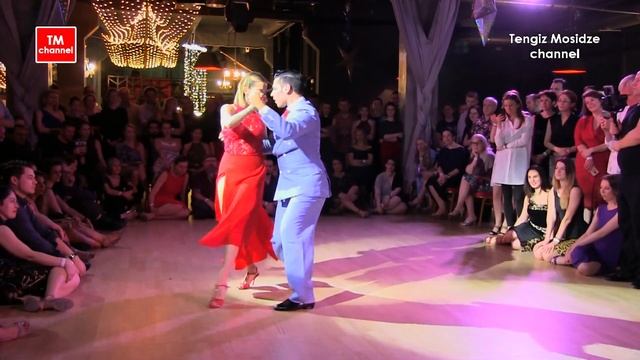 Tango "Que dios te ayude". Anastasia Makarova and Rodrigo Saucedo on nightly milonga in Moscow. смотреть онлайн
