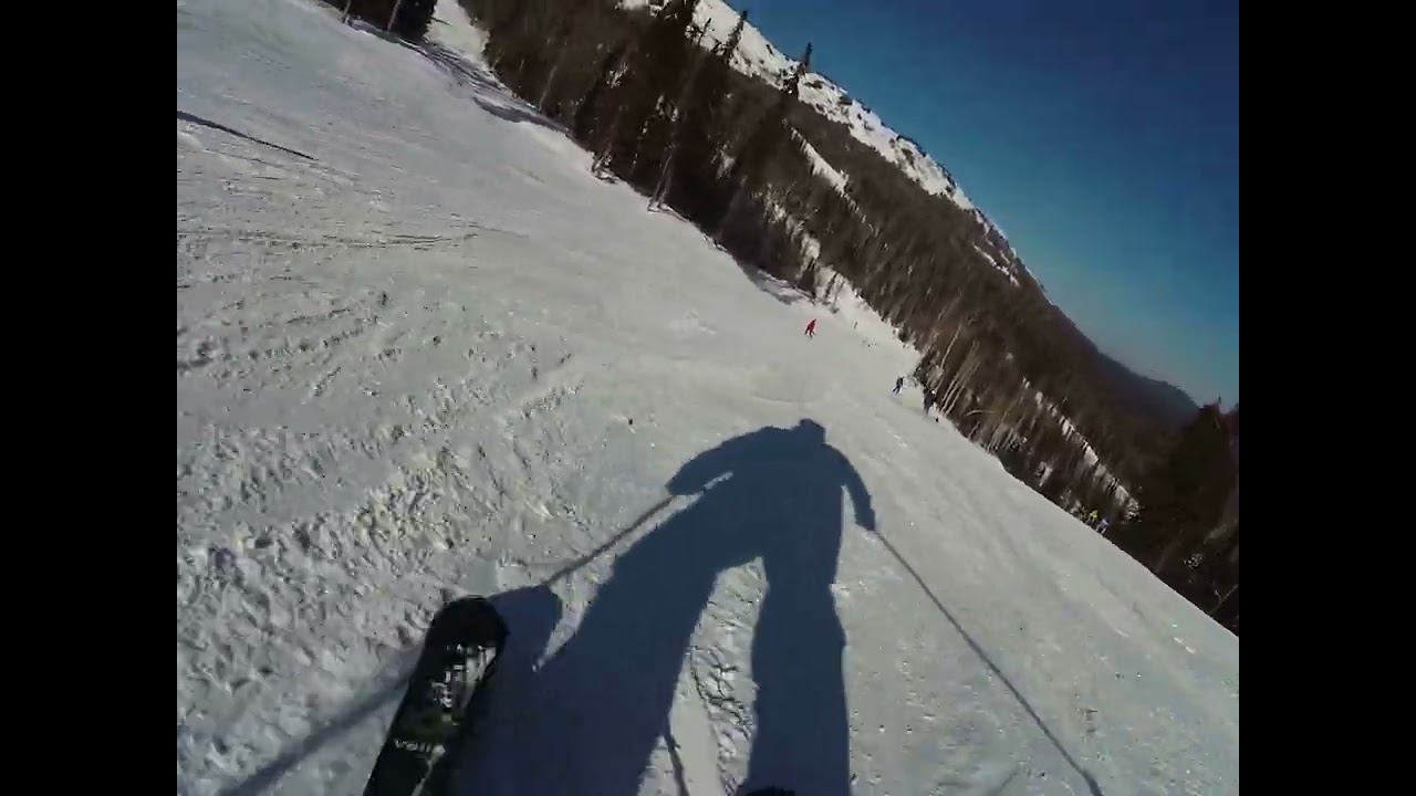 Трасса "Запад" Спуск №4 (Шерегеш) смотреть онлайн