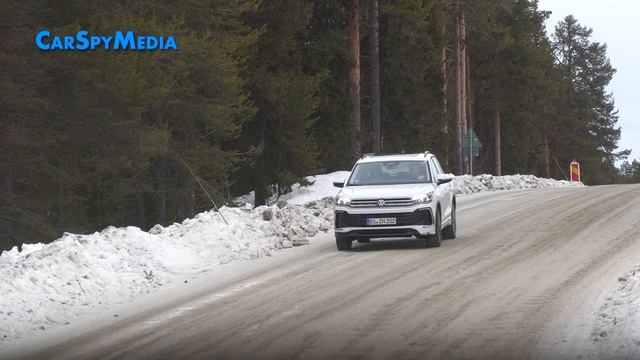 2023 Volkswagen Tiguan Prototype Third Generation Caught Finally Winter Testing смотреть онлайн