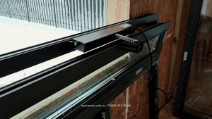 Пример установки на фрамугу цепного привода MINGARDI MICRO EVO 1 black #электропривод #вентиляция