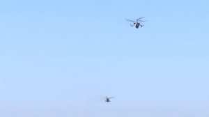 Кадры боевой работы "Аллигаторов" Ка-52