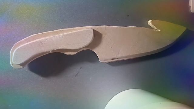 Обзор на нож лезвие с крюком из фанеры. смотреть онлайн