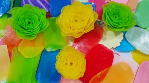 МЫЛО ASMR l Ломаю мыльные тарелки l Ломаю мыльные цветы. Никаких разговоров