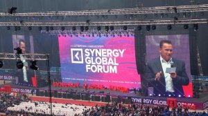 Арнольд Шварценеггер на Synergy Global Forum 2019 в Санкт-Петербурге