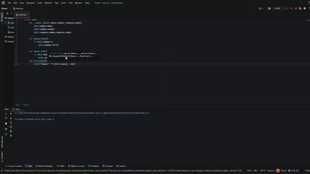 Class Python. Create class Python. Example Python Class