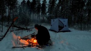 Зимняя рыбалка в Карелии с ночёвкой