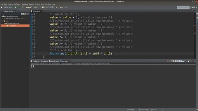 Variable assignment - Basic Java Fast (4)