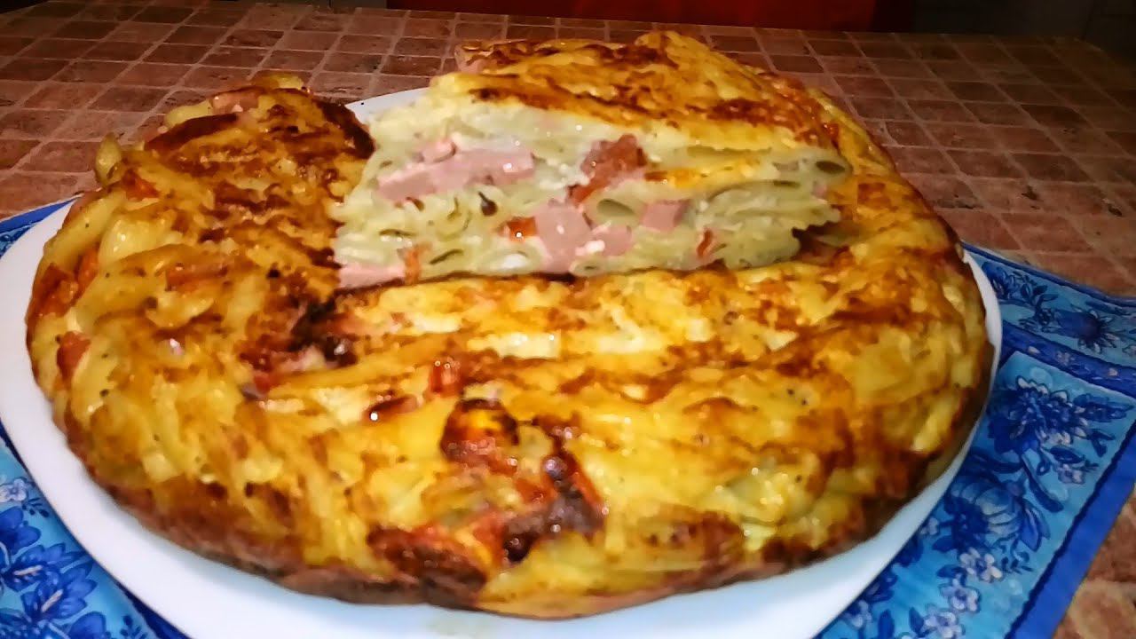 ОЧЕНЬ ВКУСНАЯ МАКАРОННАЯ ЗАПЕКАНКА НА СКОВОРОДЕ !!! МАКАРОННИК !!!
